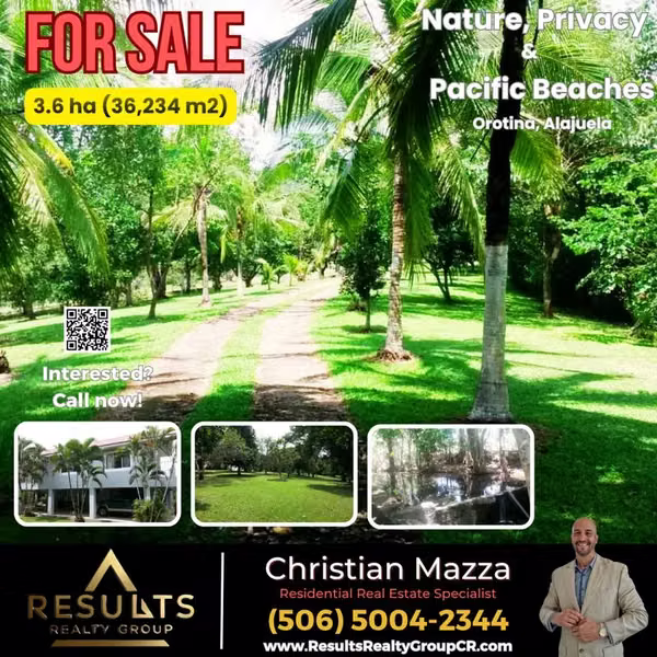 The Costa Rican Dream – Nature, Privacy & Pacific Beaches!