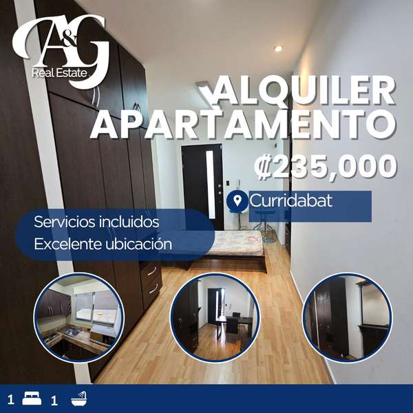 Rental apartment type studio Curridabat. AC192