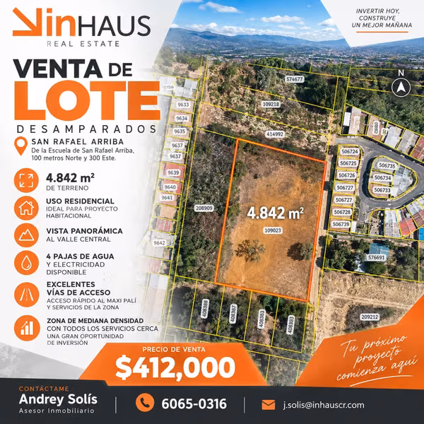 Lot sale in Desamparados