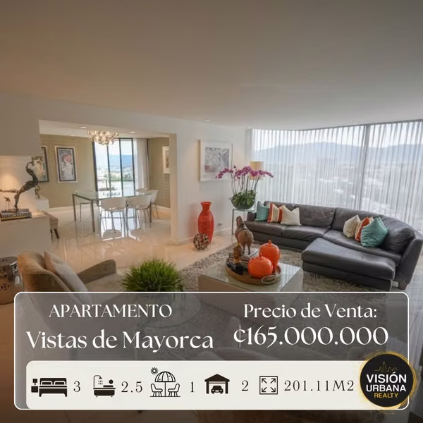Apartamento Remodelado de 3 Habitaciones en Condominio Vistas de Mayorca