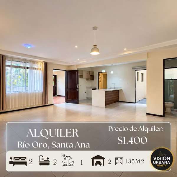 Apartamento de 2 Habitaciones en Santa Ana