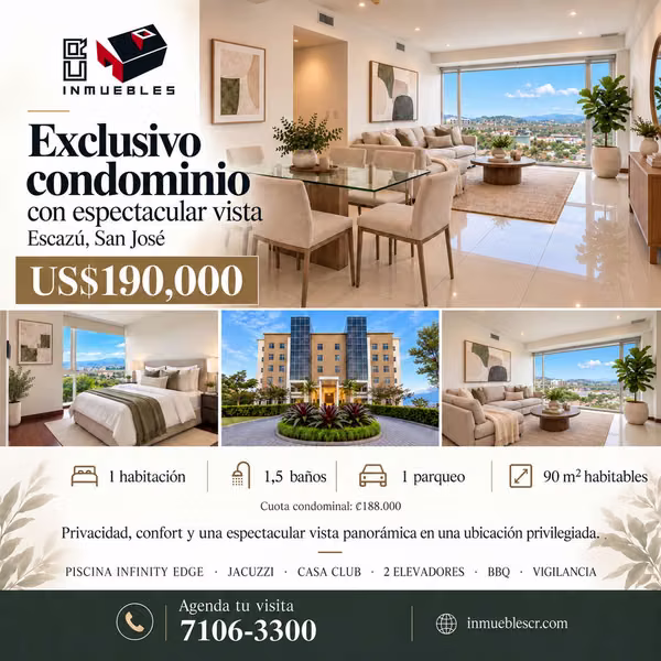 Apartamentos en Escazú y Santa Ana
