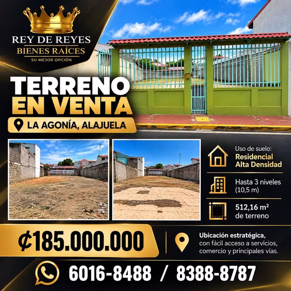 LAND FOR SALE, AGONY, ALAJUELA