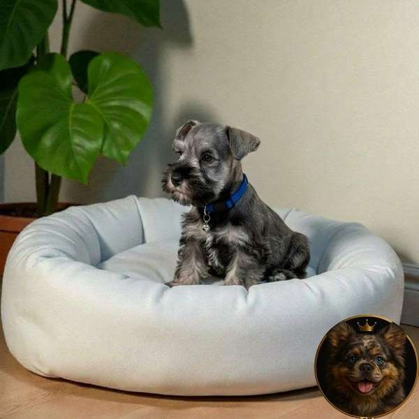 Cachorro Schnauzer Miniature Pepper and Black / Miniature Schnauzer Salt and Pepper and Black available