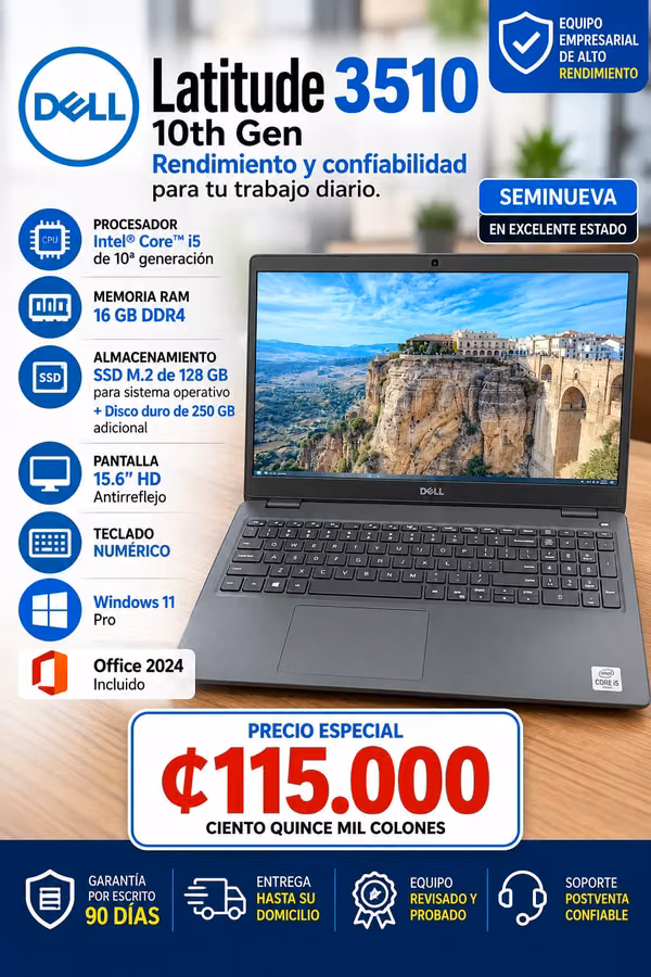 10th generation Laptop Dell 3510 i5