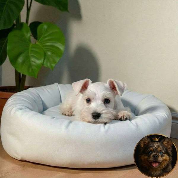 Cachorro Schnauzer White and Black Silver / Miniature Schnauzer White and Black Silver available