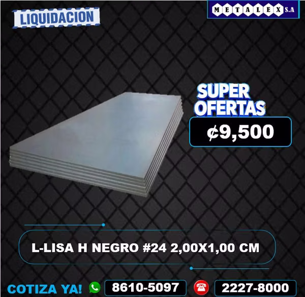 LAMINA SMOOTH IRON BLACK SECOND DETAILS MINIMOS
