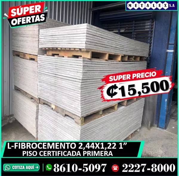 L-FIBROCEMENT 2.44X1.22 1 FIRST CERTIFIED FLOOR