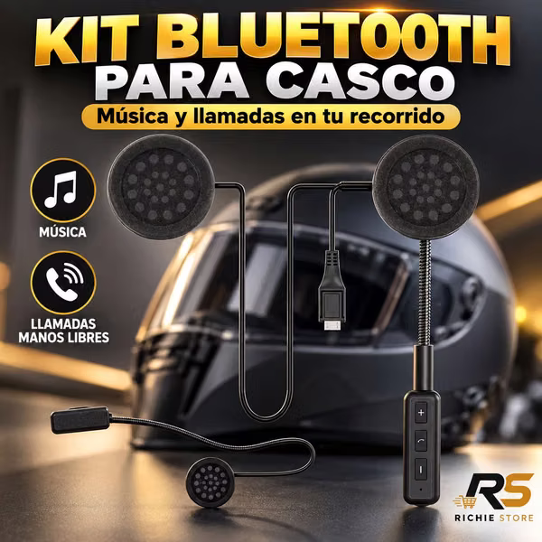 Bluetooth Kit for Moto Helmets with Free Hands Microphone