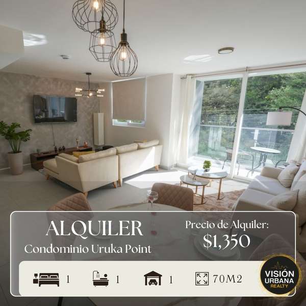 Apartamento Amueblado de 1 Habitación en Uruka Point