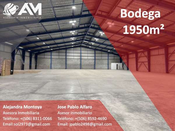 BODEGA EN SAN JOSE 1950m²
