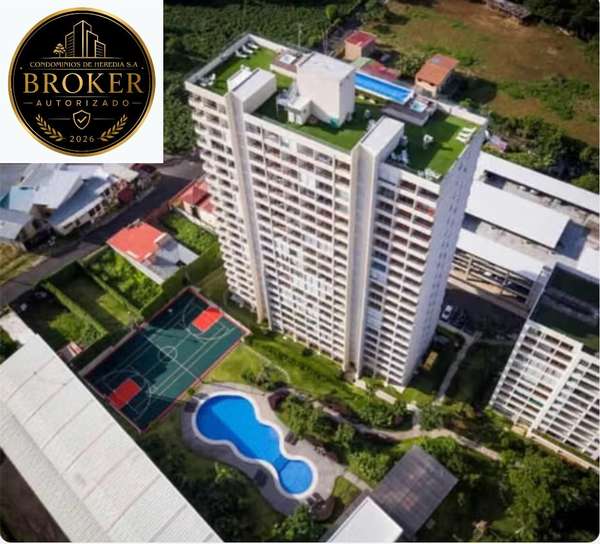 Alquiler de Apartamento 2 Habitaciones, 2 Baños, 2 Parqueos en Bellavista, Ulloa, Heredia