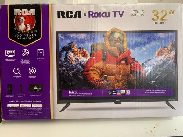 TV RCA 32” Roku . Nuevita 