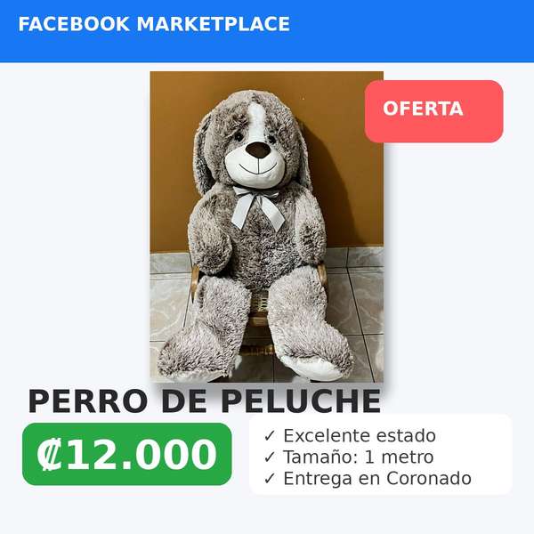 Perro de peluche grande