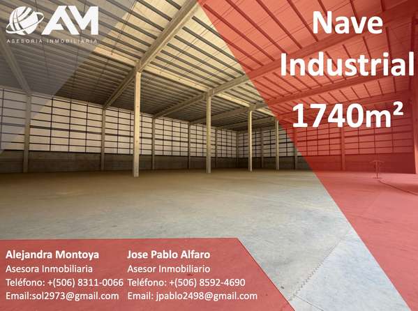 NAVE INDUSTRIAL EN HEREDIA 1740m²