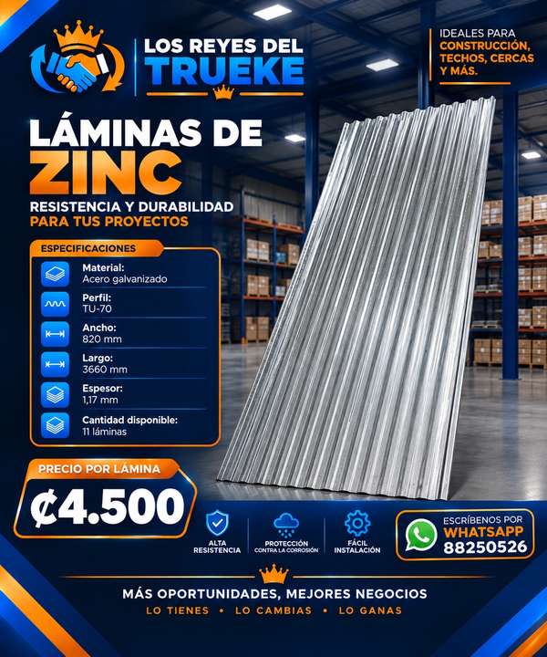 Lamina de zinc 