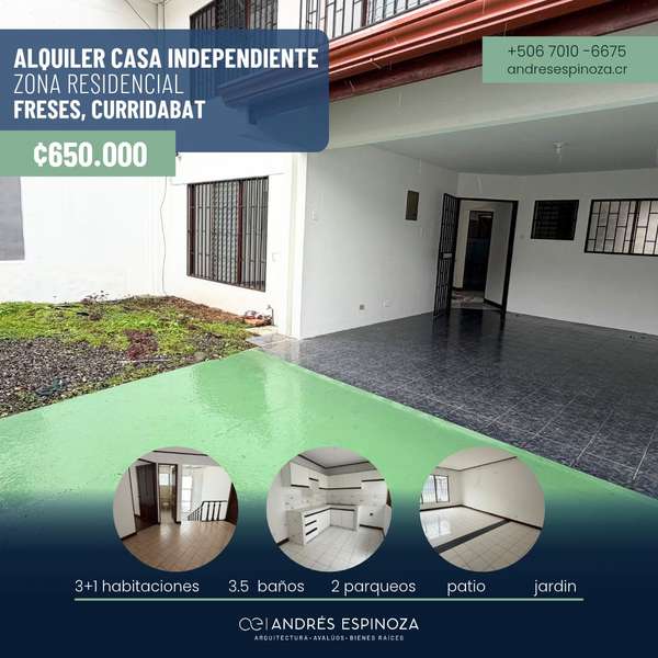 AE ARQUITECTURA | ALQUILER CASA FRESES CURRIDABAT AE 1305
