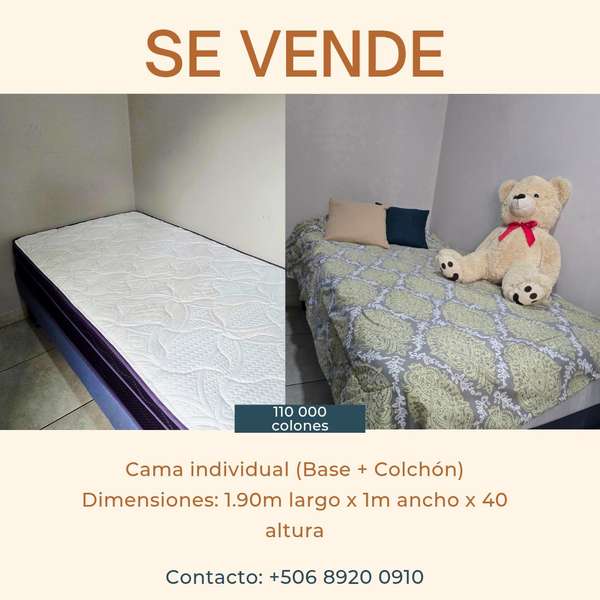 Venta de Cama Individual