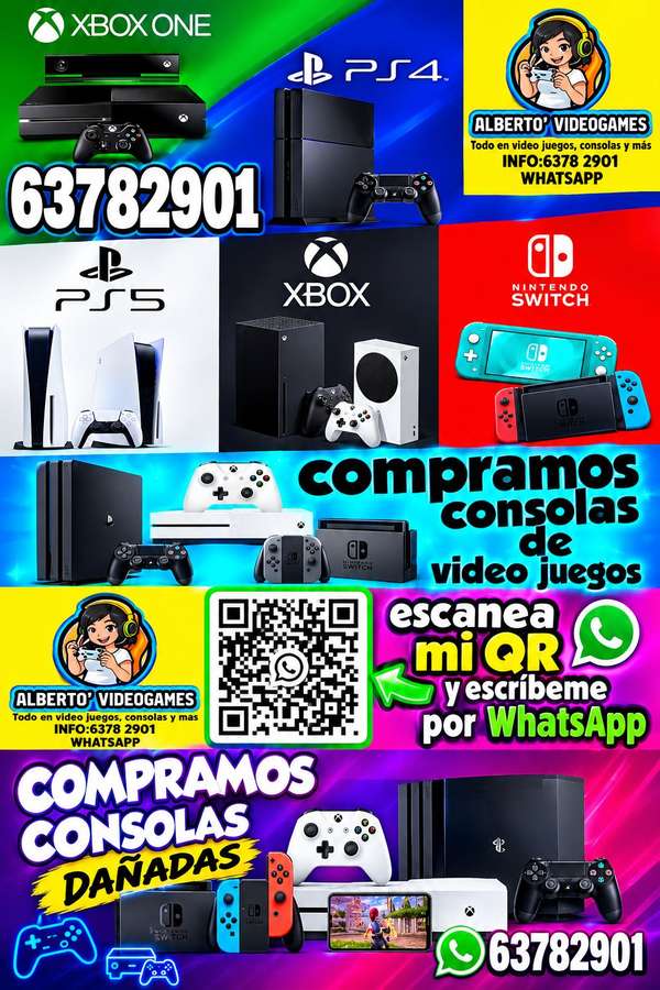 Consolas de repuestos dañadas 