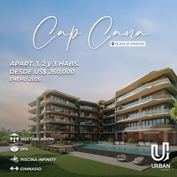 Apartamentos a 4 minutos de la Playa en Cap Cana