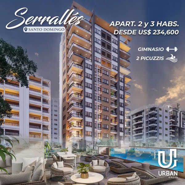2 and 3 bedroom apartments from US$234,600 in Serralles