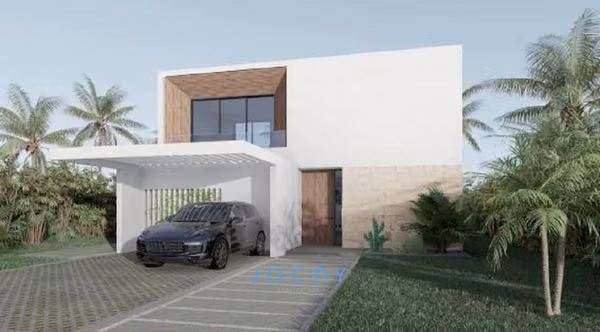 Jochy Real Estate, en Playa Nueva Romana, te vendemos el solar y te construimos  la villa.
