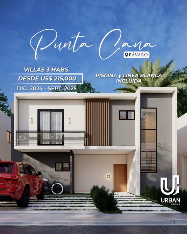 Villas de 3 Habitaciones desde US$215,000 En Vistacana