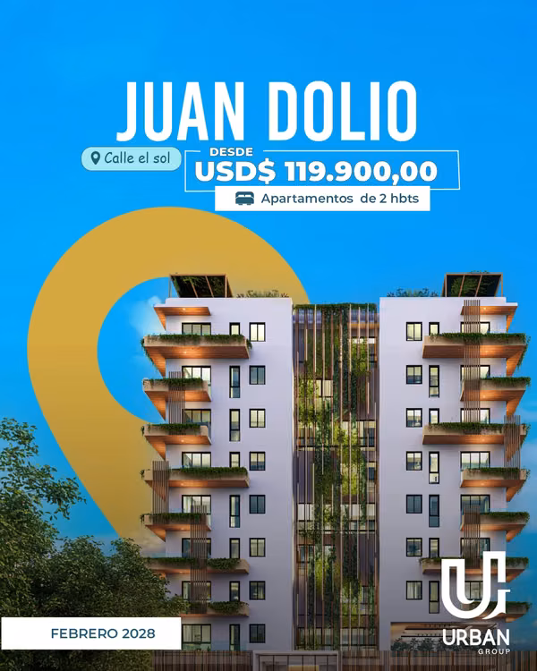 Apartamentos de 2 Habitaciones en Juan Dolio