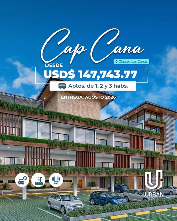 Apartamentos de 1, 2 & 3 Habitaciones en Cap Cana