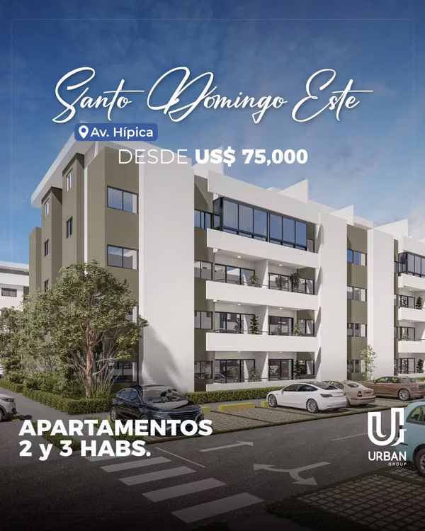 Apartamentos de 2 y 3 Habitaciones En San Isidro Ave. Hipica