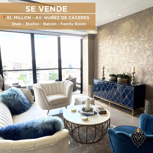 SE VENDE LUJOSO APART /  EL MILLÓN