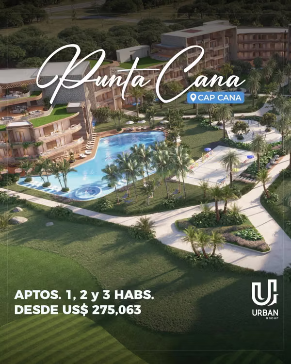 Apartamentos de 1, 2 y 3 Habitaciones en Cap Cana