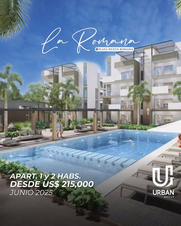Apartamentos de 1 y 2 Habitaciones en Playa Nueva Romana