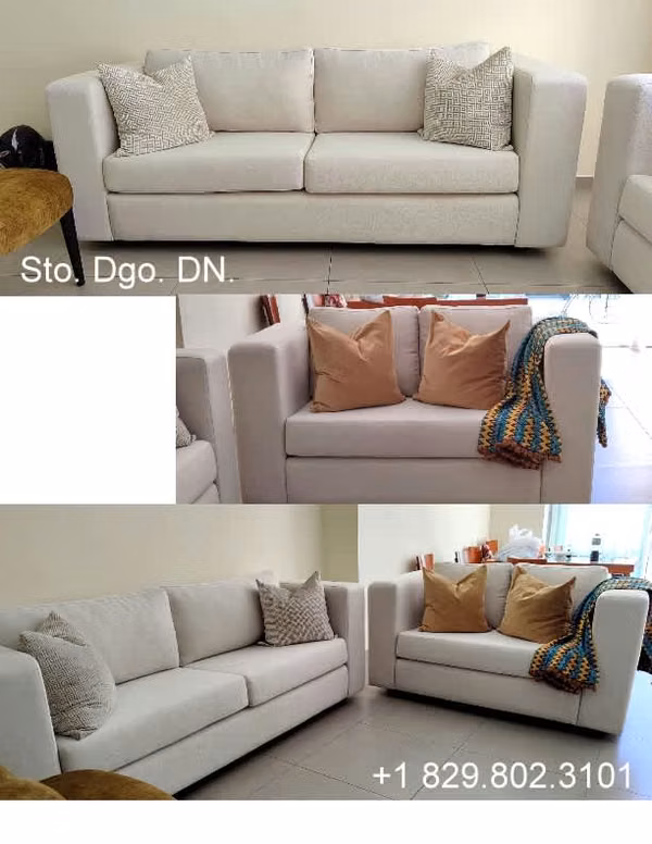 Hermoso juego de muebles y sillas para sala