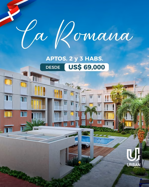Apartamentos de 2 & 3 Habitaciones desde US$69,000 En La Romana