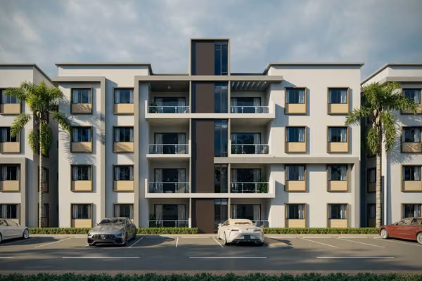 Apartamentos con piscina, canchas y seguridad 24/7 en SDE