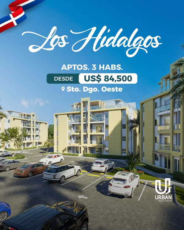 Apartamentos de 3 Habitaciones en Santo Domingo Oeste