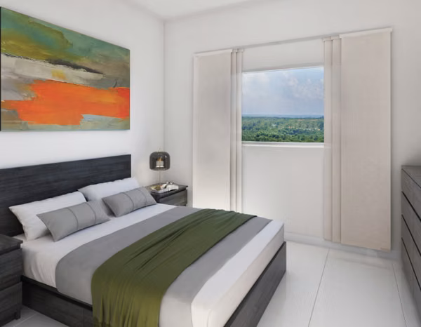 Apartment For Sale From 2 Rooms, With Pool and Clear Balcony In Juan Dolio