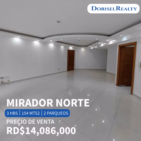VENTA DE EXCELENTE APARTAMENTO EN SECTOR MIRADOR NORTE