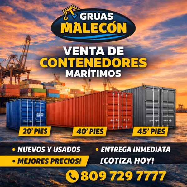 Contenedores de 20, 40 y 45 pies en venta