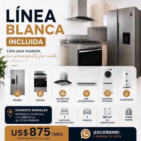 Apartamento en Evaristo Morales para el Ejecutivo Moderno