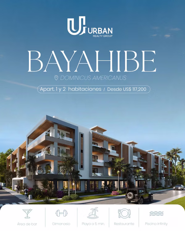Apartamentos a minutos de Playa Bayahibe