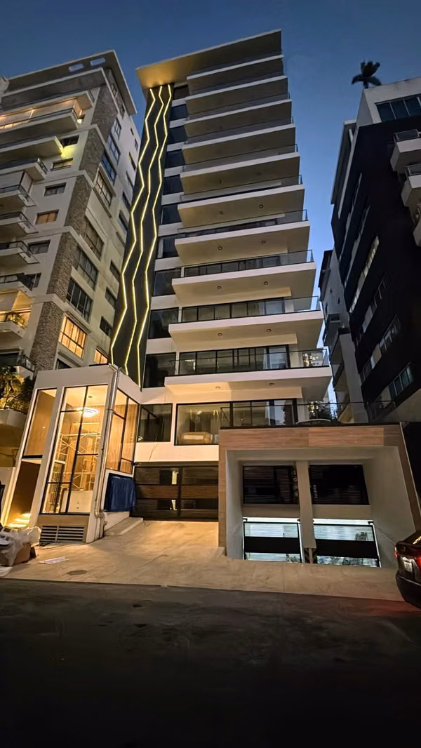 Apartamento en Piantini nuevo amueblado de una habitación