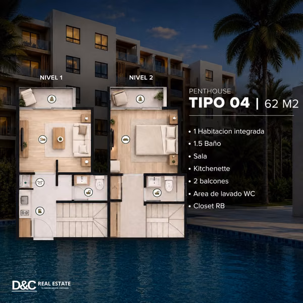 FLAT APARTMENTS IN SILVER PORT MINUTES FROM THE BEACH