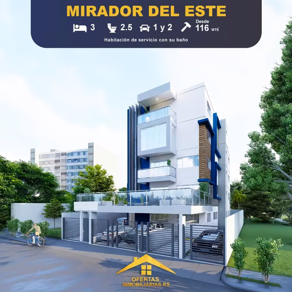 3 bedroom apartments from US $135,000 to US $200,000.