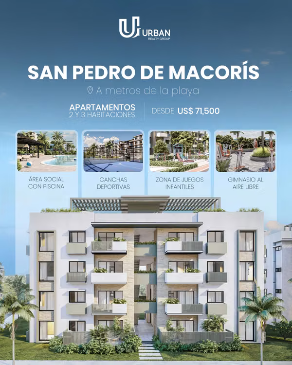 Apartamentos de 2 & 3 Habitaciones en San Pedro de Macorís
