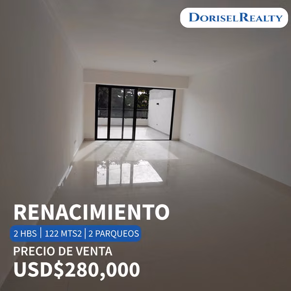 VENTA DE PRECIOSO APARTAMENTO A ESTRENAR EN RENACIMIENTO