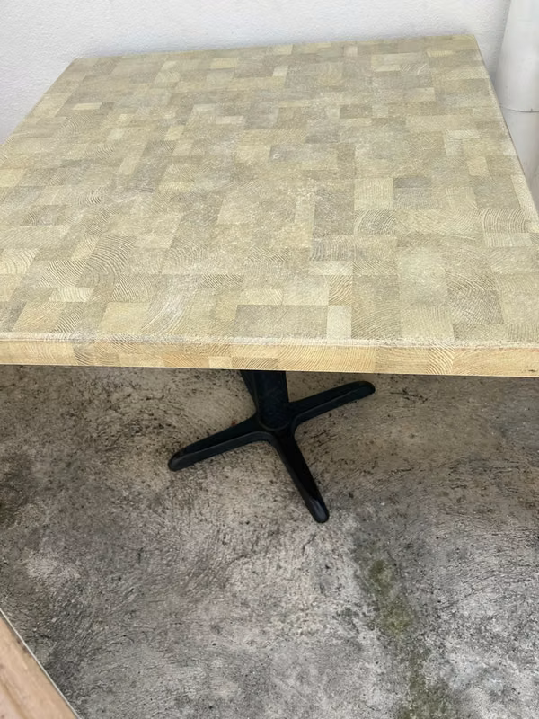 Mesas comerciales con tope tipo mármol para restaurante, bar o terraza
