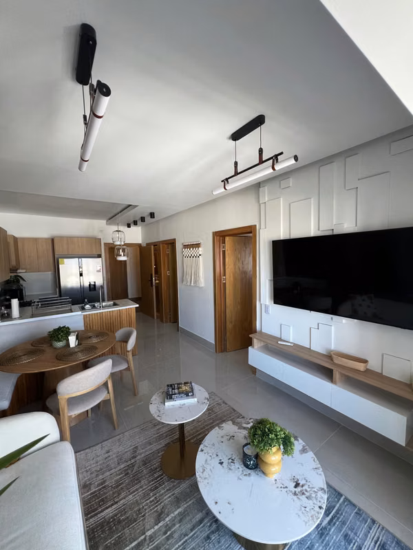 Apartamento Amueblado de 1 Hab. en La Esperilla, Distrito Nacional.
