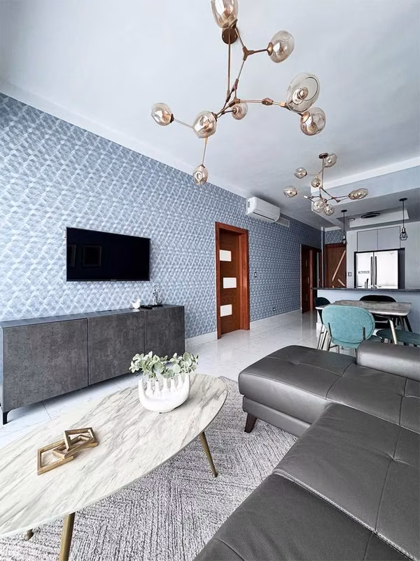Furnished apartment in Alber, in Piantini, with spectacular view of the city
